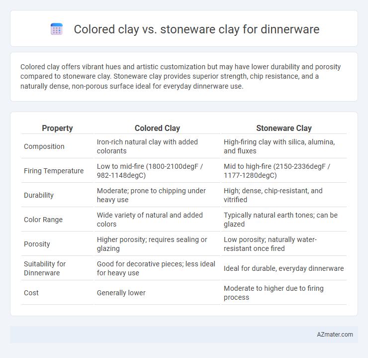Colored clay vs. stoneware clay for dinnerware - What is The Difference?