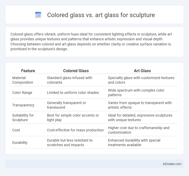 Colored glass vs. art glass for sculpture - What is The Difference?