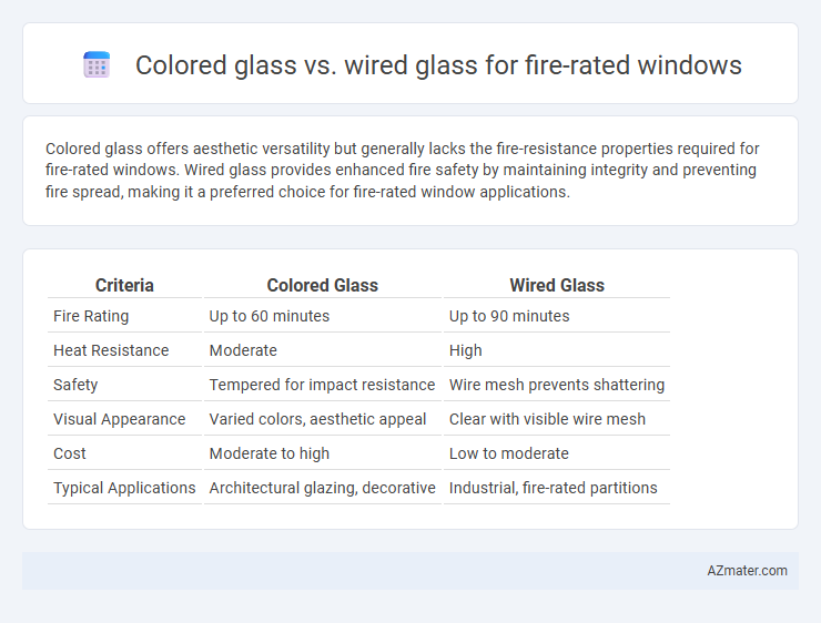 Colored glass vs. wired glass for fire-rated windows - What is The Difference?