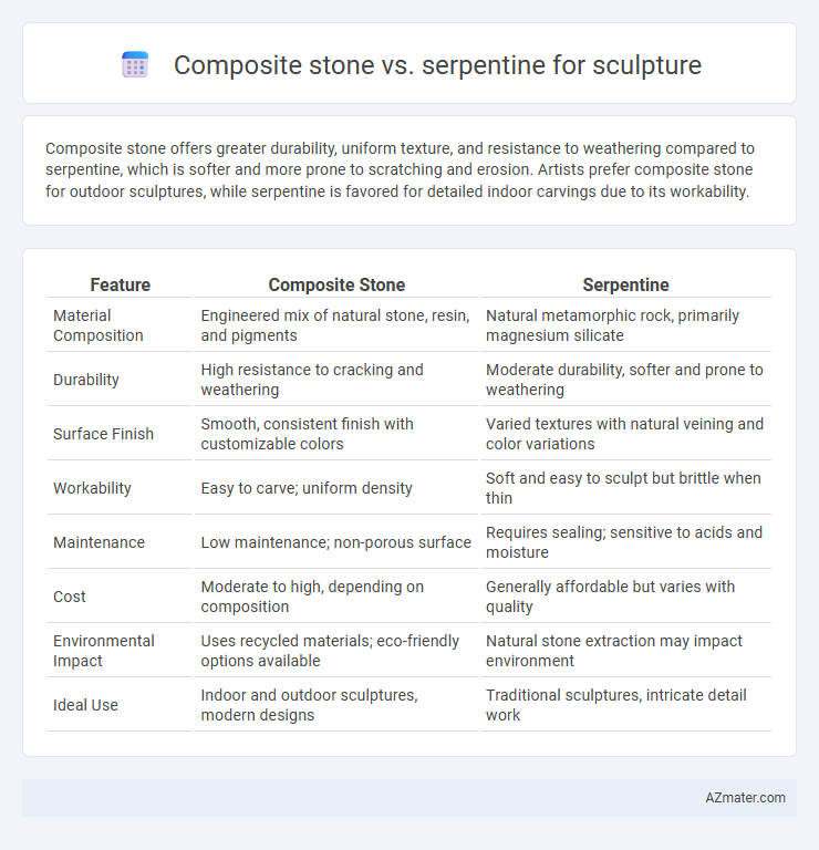 Composite stone vs. serpentine for sculpture - What is The Difference?