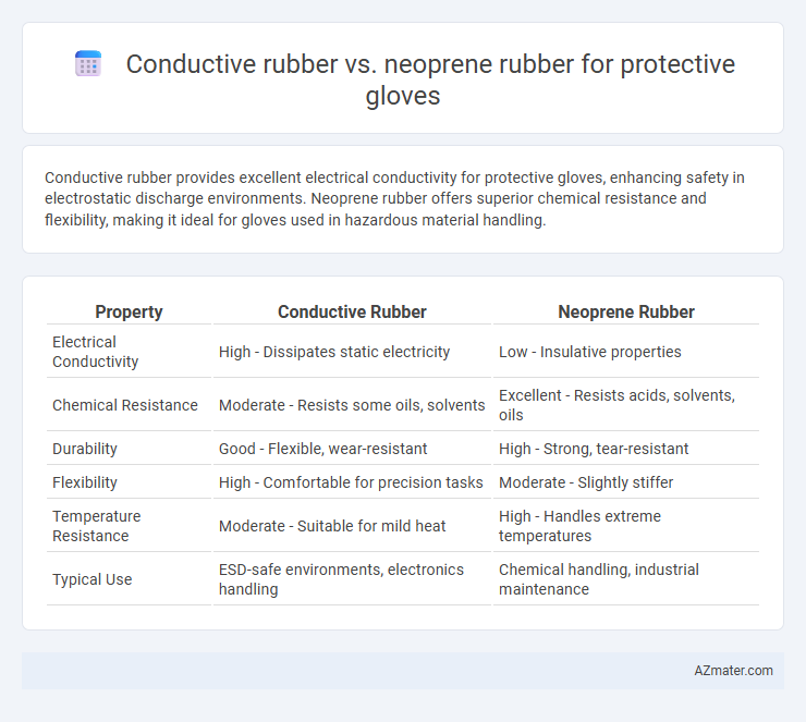 Conductive rubber vs. neoprene rubber for protective gloves - What is The Difference?