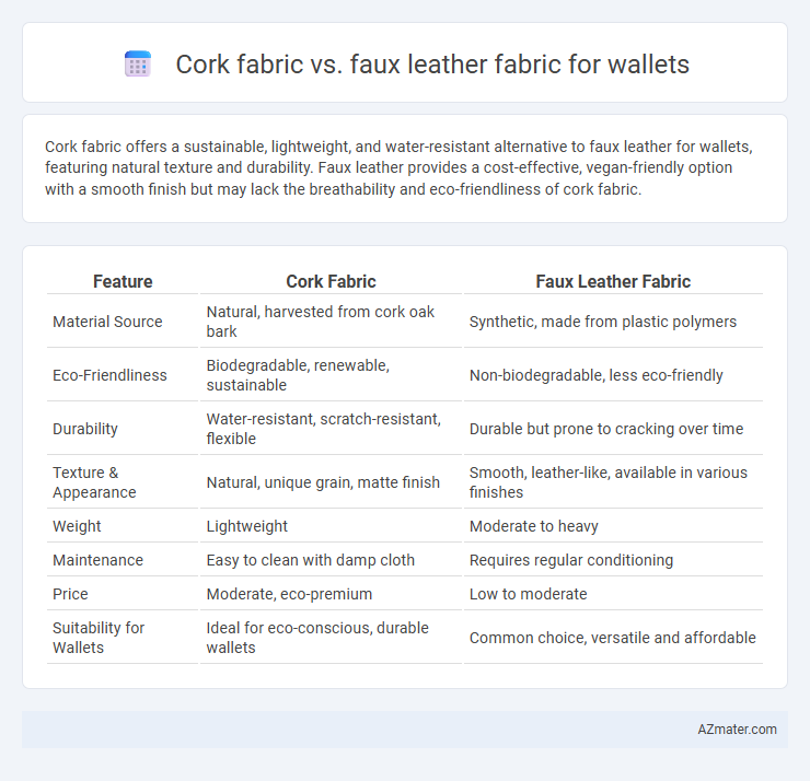 Cork fabric vs. faux leather fabric for wallets - What is The Difference?