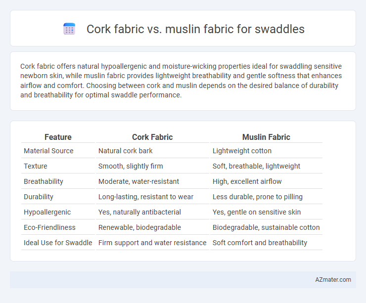 Cork fabric vs. muslin fabric for swaddles - What is The Difference?