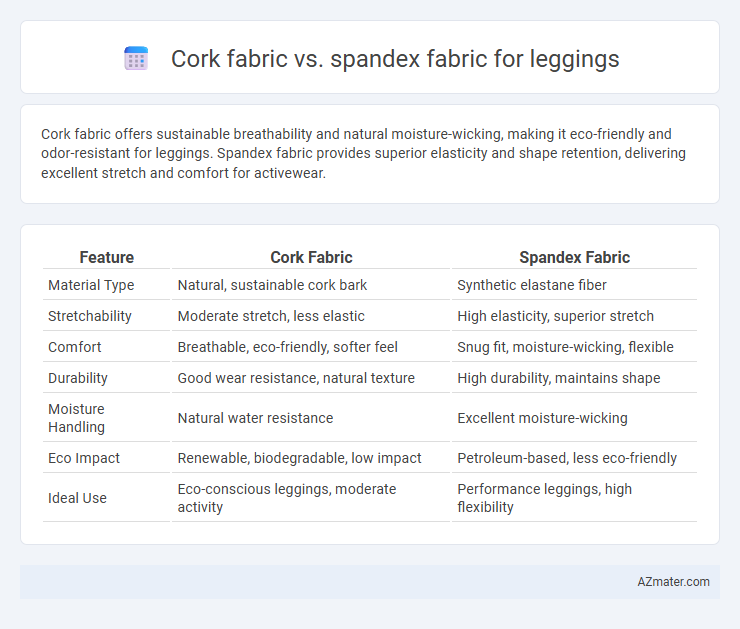 Cork fabric vs. spandex fabric for leggings - What is The Difference?