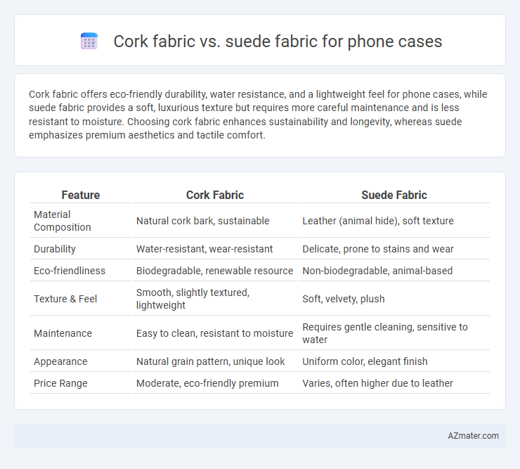 Cork fabric vs. suede fabric for phone cases - What is The Difference?