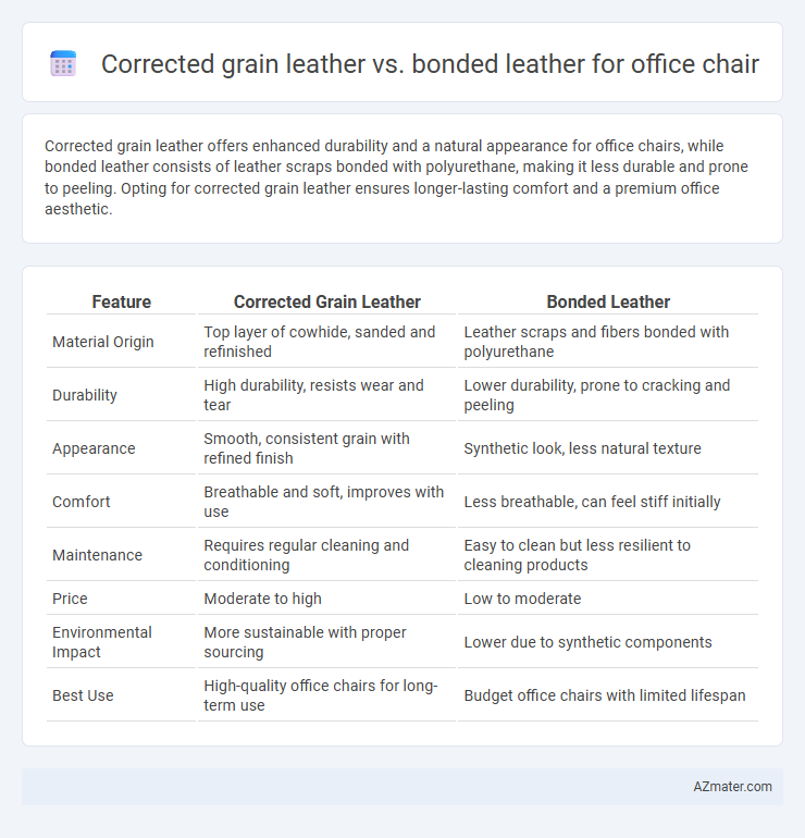 Corrected grain leather vs. bonded leather for office chair - What is The Difference?