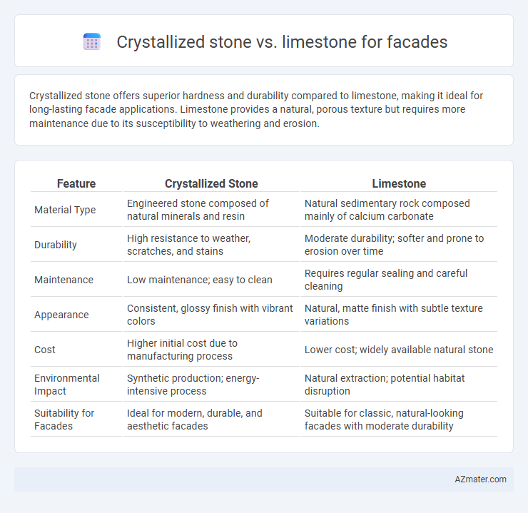 Crystallized stone vs. limestone for facades - What is The Difference?