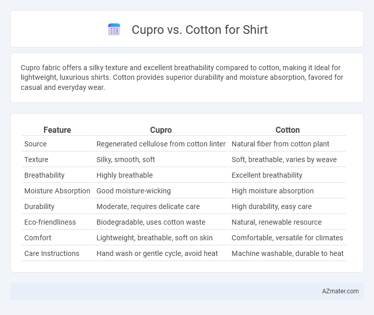 Cupro vs. Cotton for Shirt - What is The Difference?