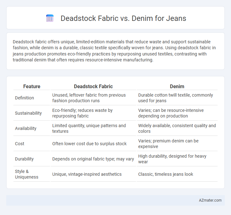 Deadstock Fabric vs. Denim for Jeans - What is The Difference?