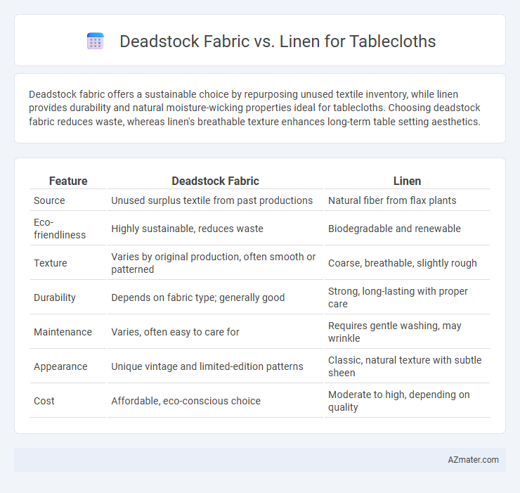 Deadstock Fabric vs. Linen for Tablecloths - What is The Difference?