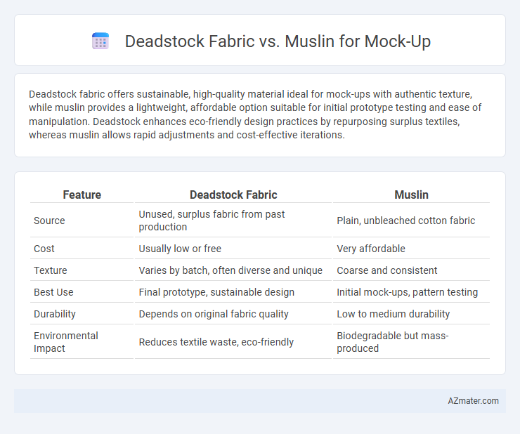 Deadstock Fabric vs. Muslin for Mock-Up - What is The Difference?