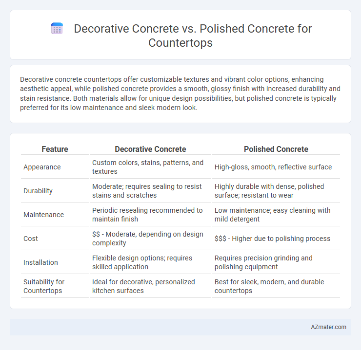 Decorative Concrete vs. Polished Concrete for Countertops - What is The Difference?