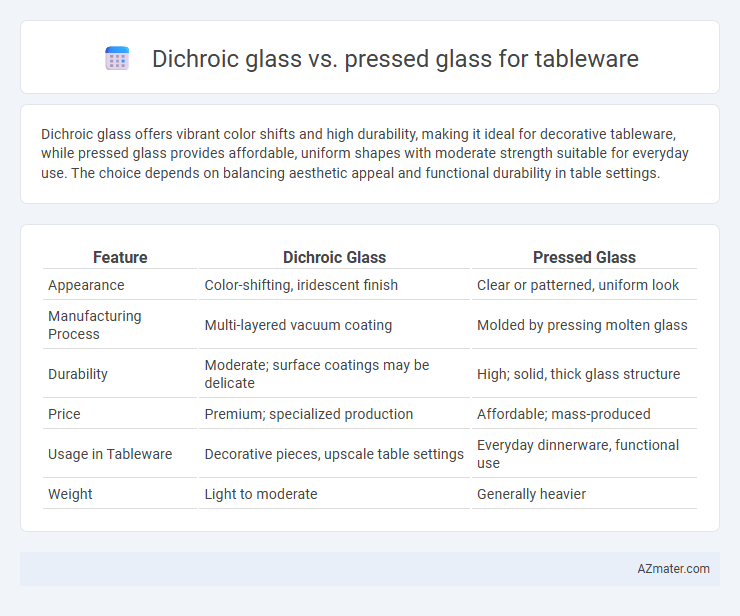 Dichroic glass vs. pressed glass for tableware - What is The Difference?