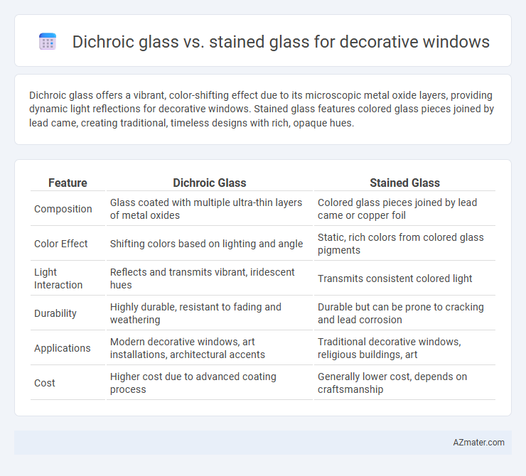 Dichroic glass vs. stained glass for decorative windows - What is The Difference?