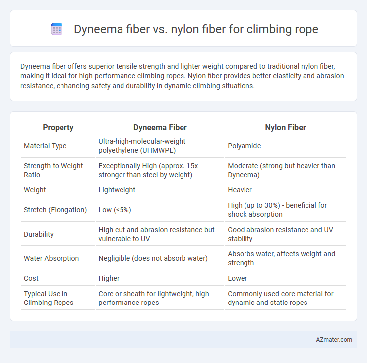 Dyneema fiber vs. nylon fiber for climbing rope - What is The Difference?