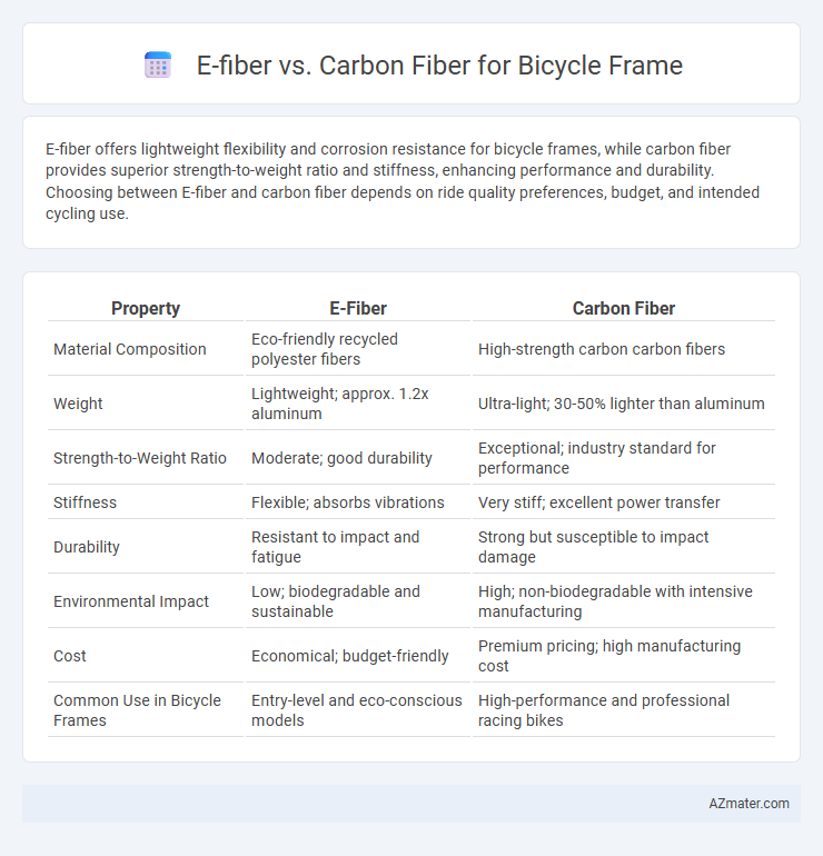 E-fiber vs. Carbon Fiber for Bicycle Frame - What is The Difference?