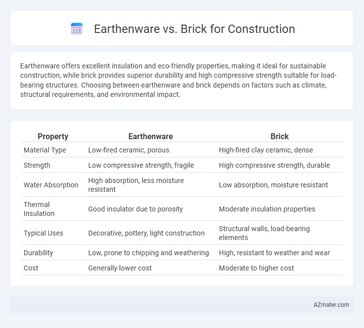 Earthenware vs. Brick for Construction - What is The Difference?