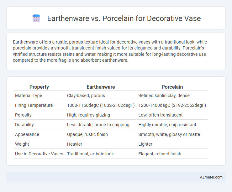 Earthenware vs. Porcelain for Decorative Vase - What is The Difference?