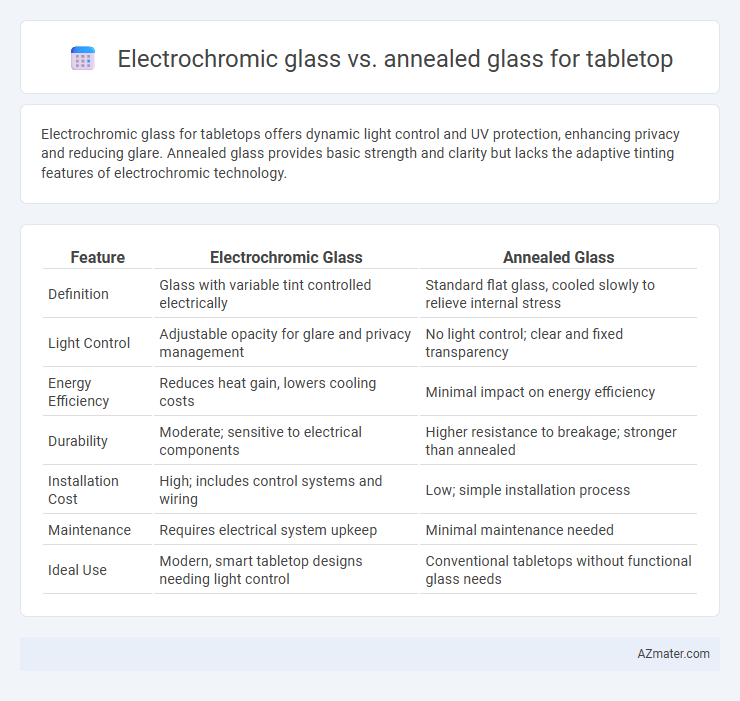 Electrochromic glass vs. annealed glass for tabletop - What is The Difference?