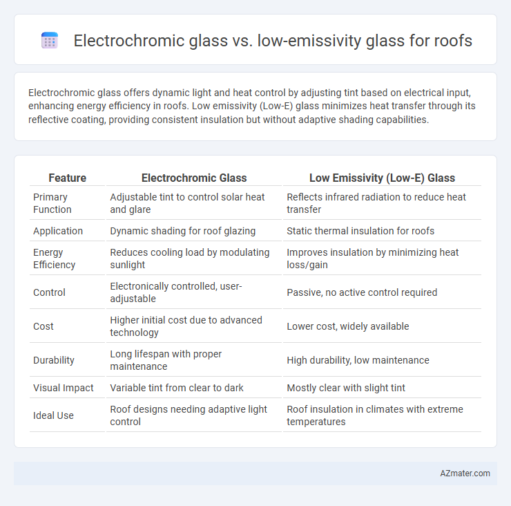 Electrochromic glass vs. low-emissivity glass for roofs - What is The Difference?