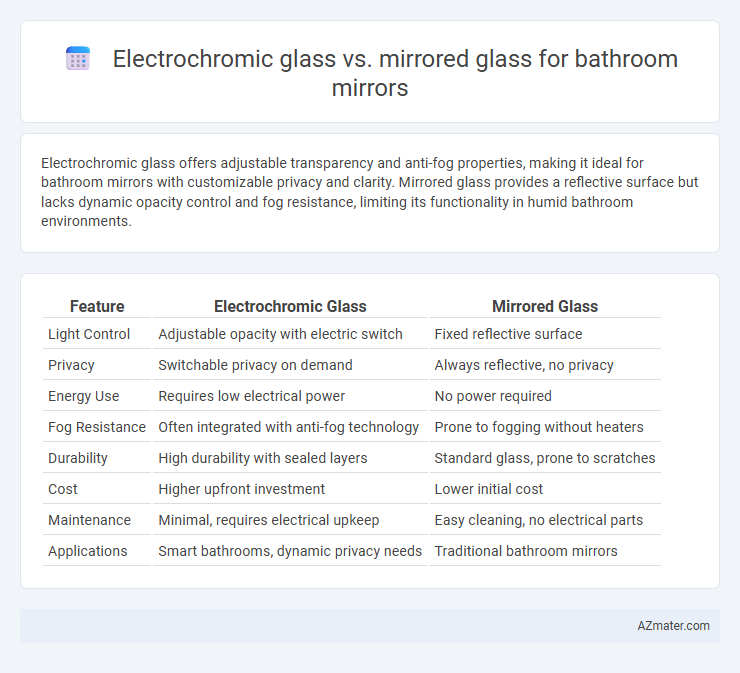Electrochromic glass vs. mirrored glass for bathroom mirrors - What is The Difference?