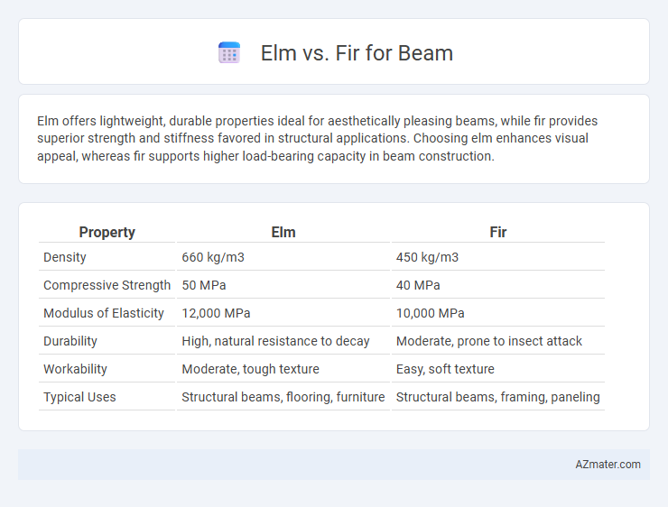 Elm vs. Fir for Beam - What is The Difference?