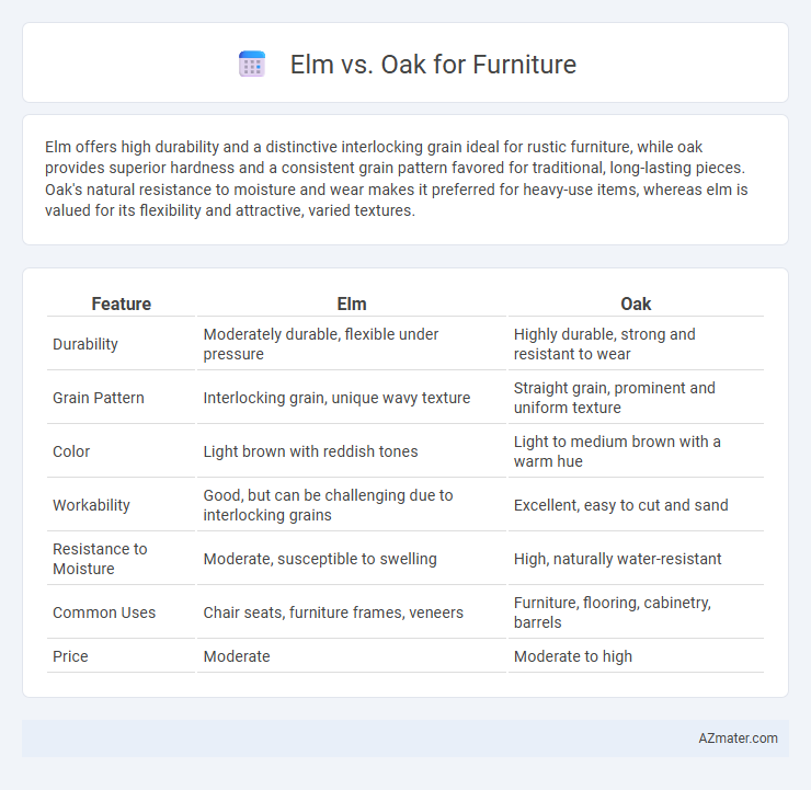 Elm vs. Oak for Furniture - What is The Difference?