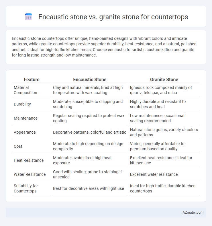 Encaustic stone vs. granite stone for countertops - What is The Difference?