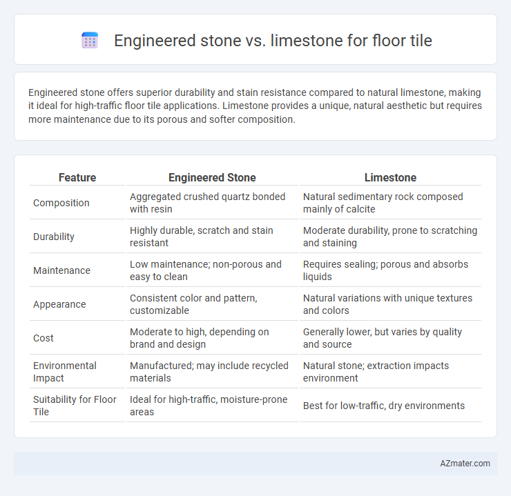 Engineered stone vs. limestone for floor tile - What is The Difference?