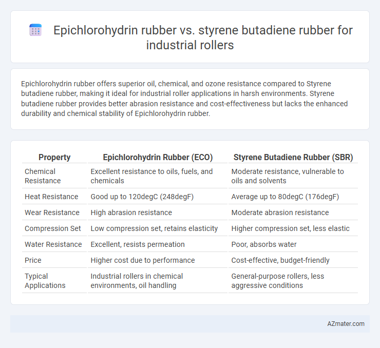 Epichlorohydrin rubber vs. styrene butadiene rubber for industrial rollers - What is The Difference?