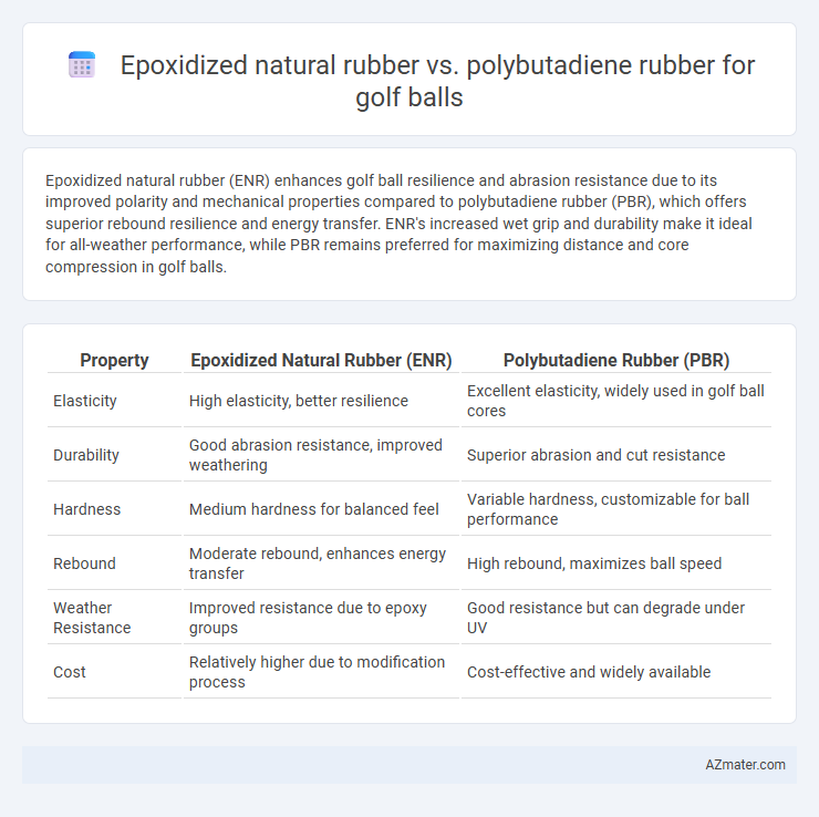 Epoxidized natural rubber vs. polybutadiene rubber for golf balls - What is The Difference?