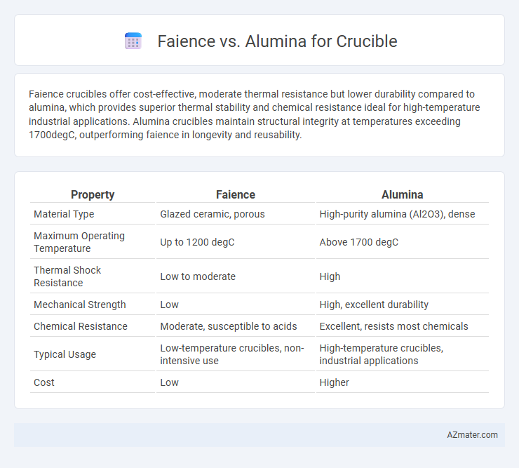 Faience vs. Alumina for Crucible - What is The Difference?