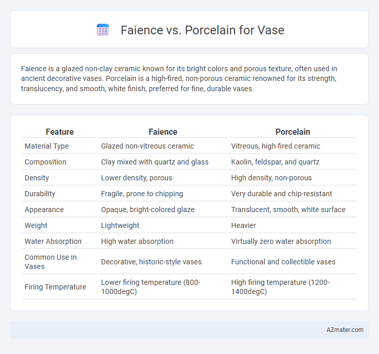 Faience vs. Porcelain for Vase - What is The Difference?