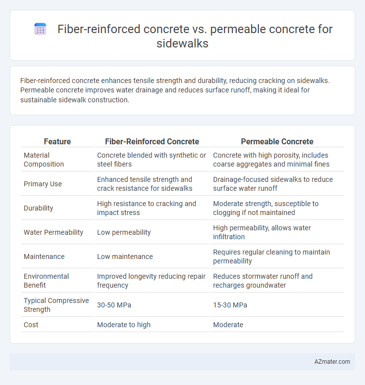 Fiber-reinforced concrete vs. permeable concrete for sidewalks - What is The Difference?