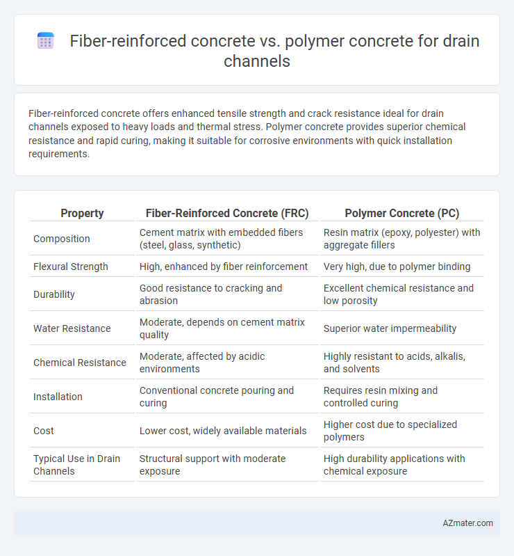 Fiber-reinforced concrete vs. polymer concrete for drain channels - What is The Difference?