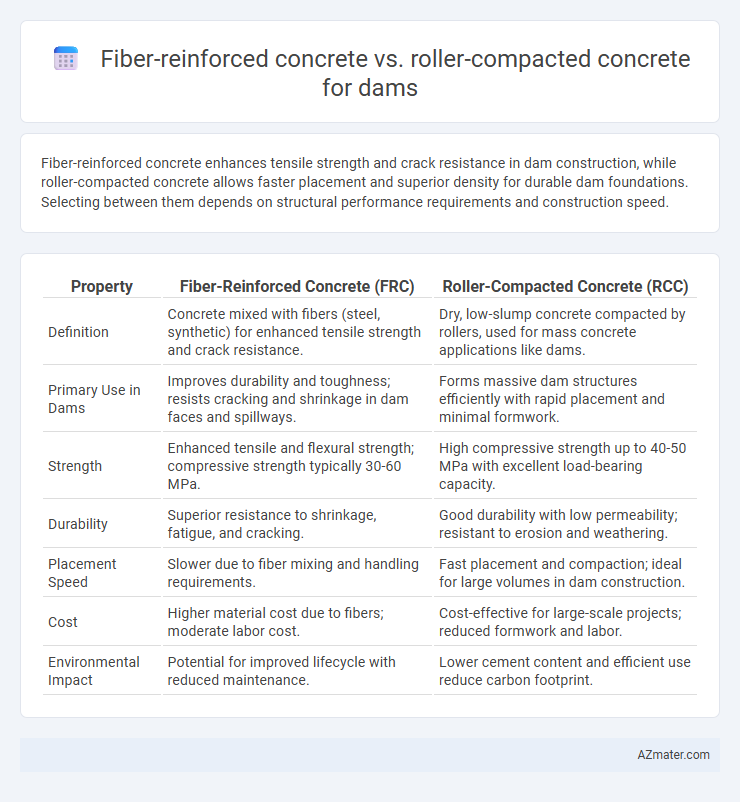 Fiber-reinforced concrete vs. roller-compacted concrete for dams - What is The Difference?