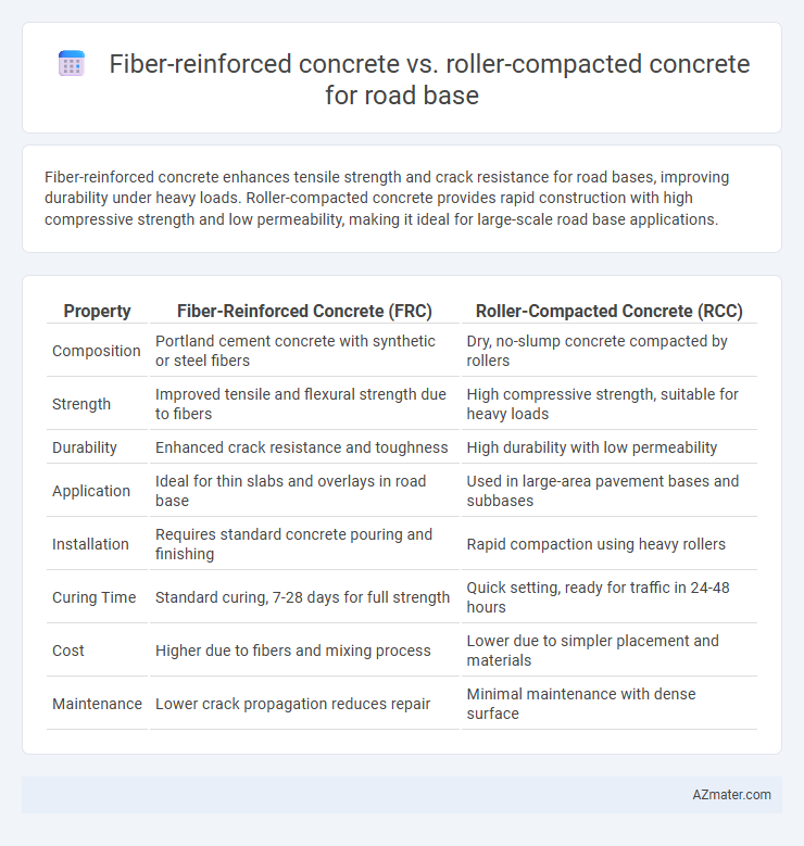 Fiber-reinforced concrete vs. roller-compacted concrete for road base - What is The Difference?