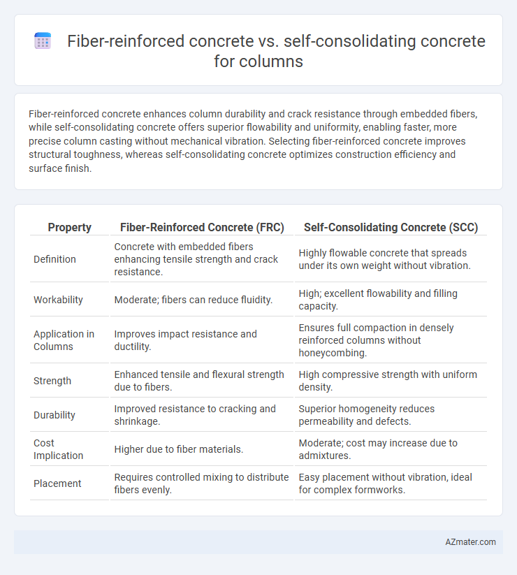 Fiber-reinforced concrete vs. self-consolidating concrete for columns - What is The Difference?