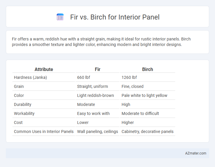 Fir vs. Birch for Interior Panel - What is The Difference?