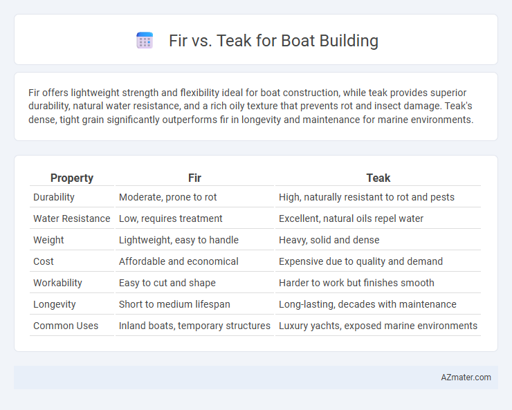 Fir vs. Teak for Boat Building - What is The Difference?