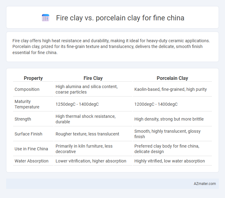 Fire clay vs. porcelain clay for fine china - What is The Difference?