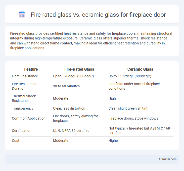 Fire-rated glass vs. ceramic glass for fireplace door - What is The Difference?