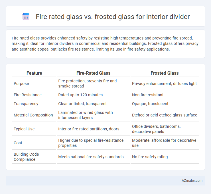 Fire-rated glass vs. frosted glass for interior divider - What is The Difference?