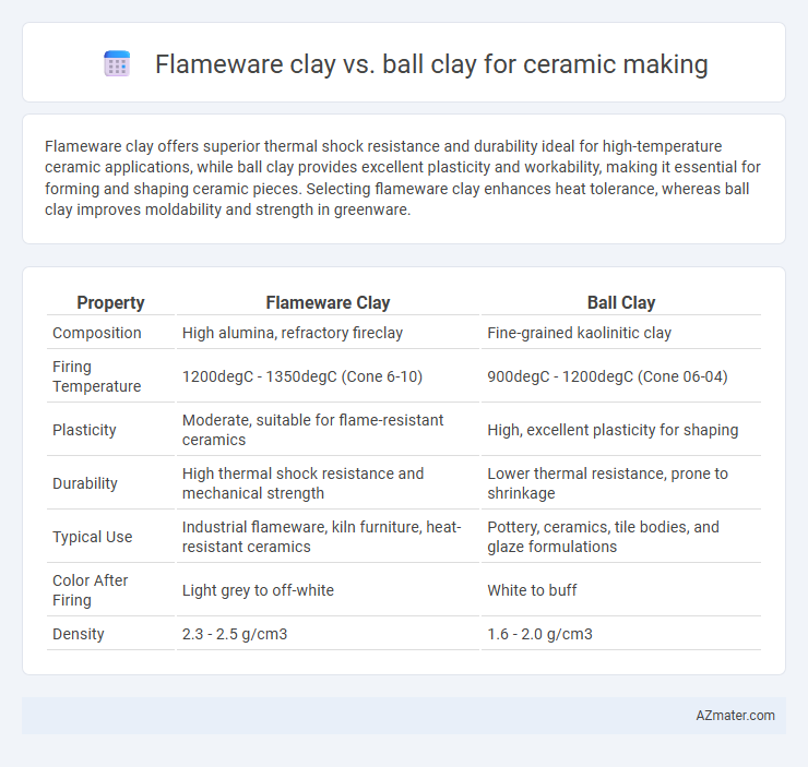 Flameware clay vs. ball clay for ceramic making - What is The Difference?
