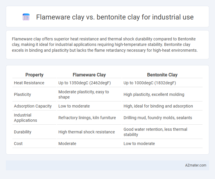 Flameware clay vs. bentonite clay for industrial use - What is The Difference?