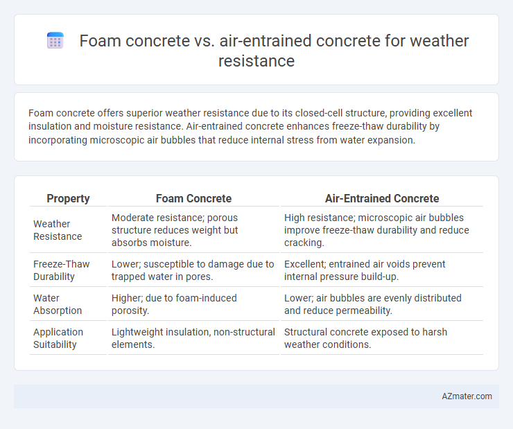Foam concrete vs. air-entrained concrete for weather resistance - What is The Difference?