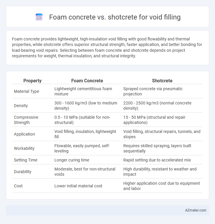 Foam concrete vs. shotcrete for void filling - What is The Difference?