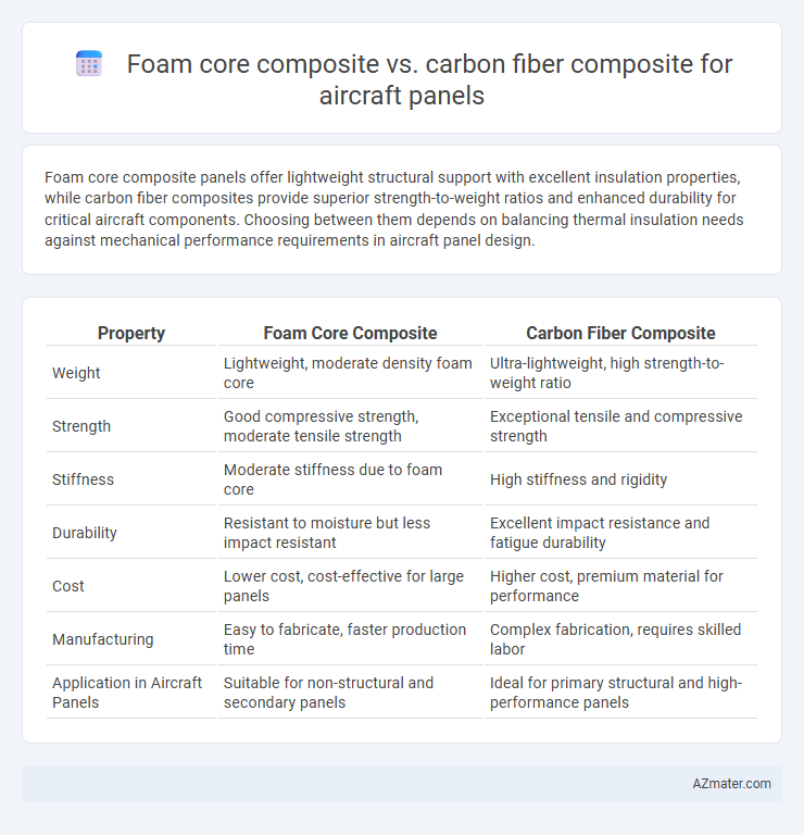 Foam core composite vs. carbon fiber composite for aircraft panels - What is The Difference?