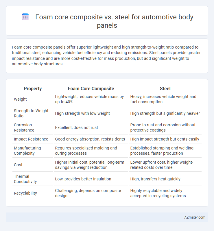 Foam core composite vs. steel for automotive body panels - What is The Difference?
