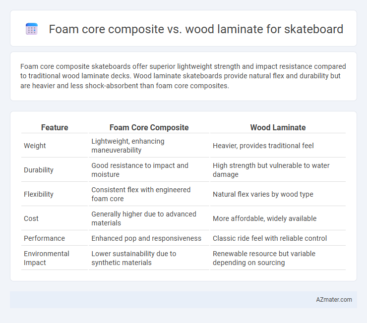 Foam core composite vs. wood laminate for skateboard - What is The Difference?
